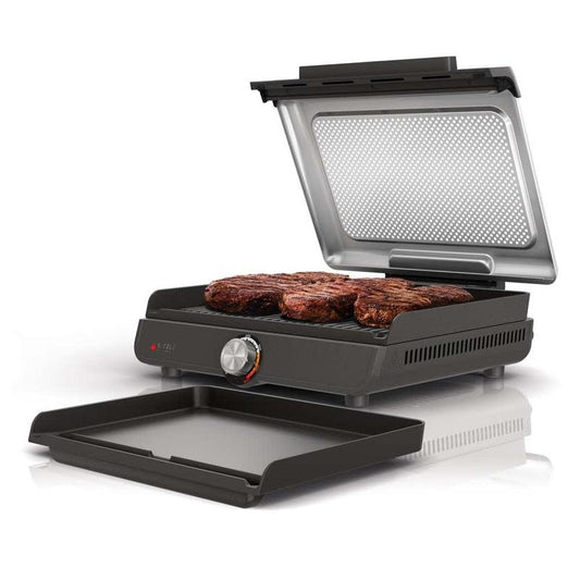 Electric Grill & Griddle – Nonstick, 500°F, Silver (GR101)
